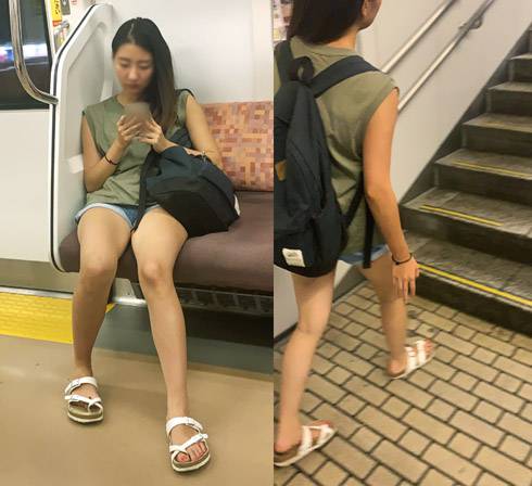 健康的な日焼け肌を露出した長身美人お姉さん（後編）　サンプル画像2