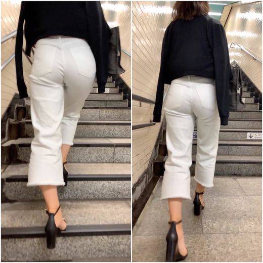 《お尻＋パイパイがエロい！！》　No.622【深めのVネックニットで誘ってくるセレブ美女】　サンプル画像1