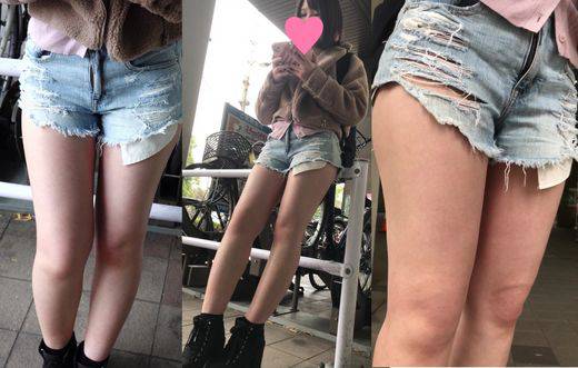 ぷりっぷりエグ生脚JDの下半身を執拗に接写地獄に♡その１　サンプル画像1