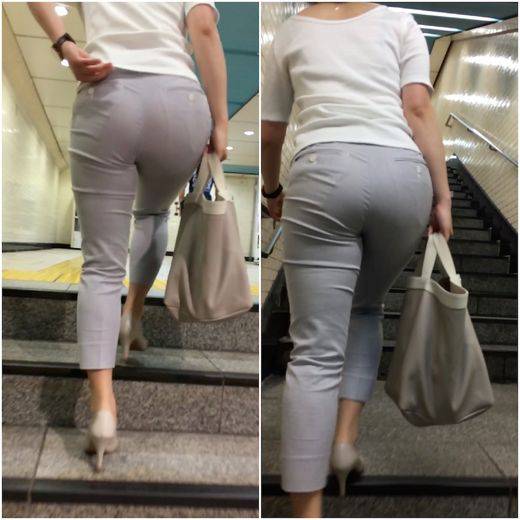 《Vol3・再認識するパンツスーツのエロさ!》 No.653【圧巻!!自分のお尻のエロさに気がつき振り返るOLさん】 サンプル画像1