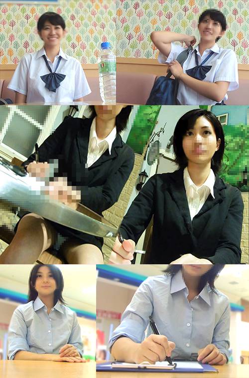 【3本セット】職権乱用！極悪盗撮動画～面接中のパンツを盗られる乙女達vol4,6,16　サンプル画像1