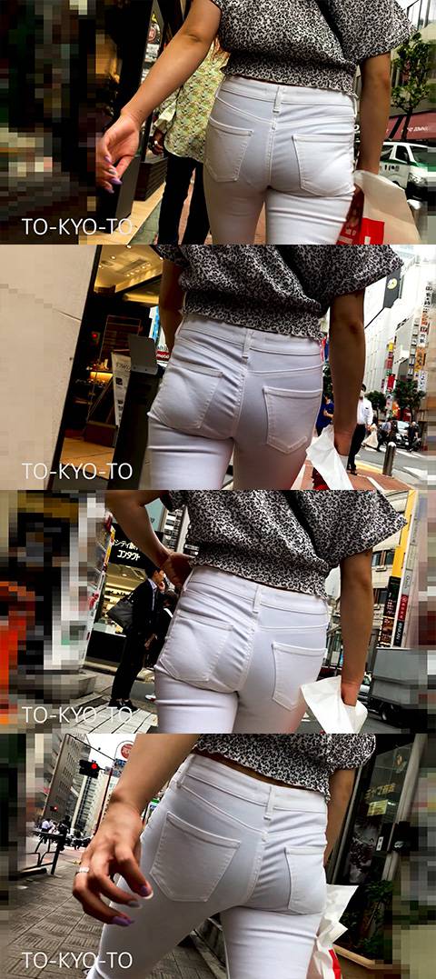 【FHD 60fps】お姉さんのお尻：腰の位置が高いお姉さんのお尻　サンプル画像2