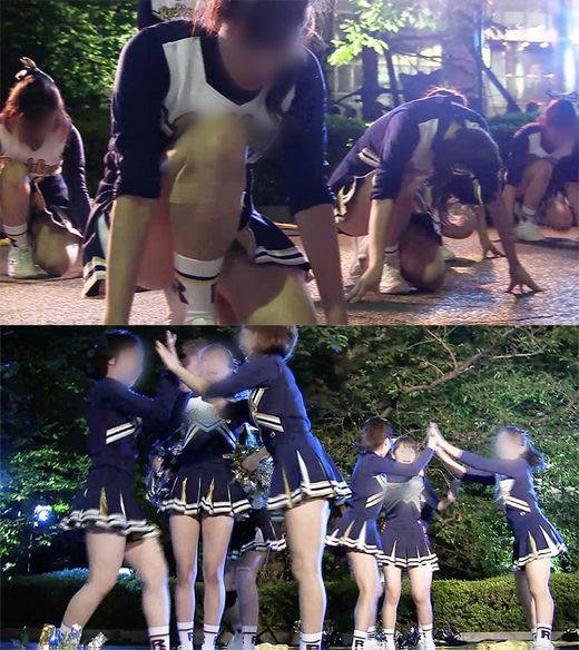 真夏の夜に華麗に舞う女子大生チアリーディング部　サンプル画像1