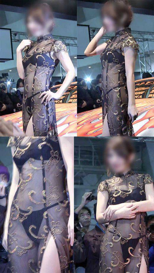 オリエンタルでシースルーの淑女的なドレス身に纏った5名のTバックパンティの女神たち　サンプル画像3