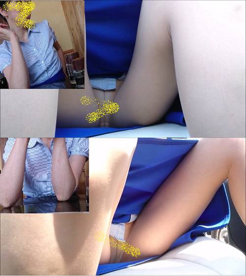 会社の同僚を車移動中にパンチラ撮影！vol.4、8　サンプル画像1