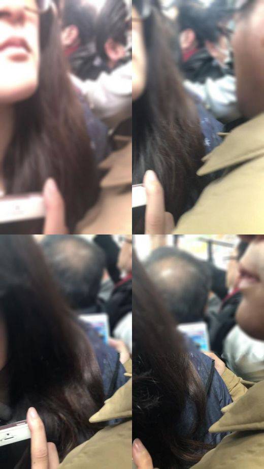 前から痴漢被害にあうお姉さん　サンプル画像1