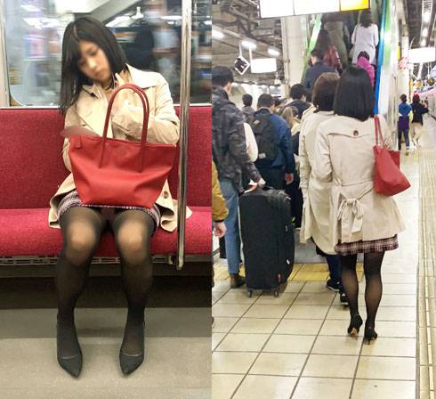 芸能人級に可愛い黒ストッキング美女をひたすら撮影（其の五）　サンプル画像2