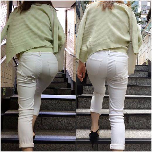 《White Pants・Part1》 No.10015【プリプリ小尻のOL出勤スタイル】　サンプル画像3
