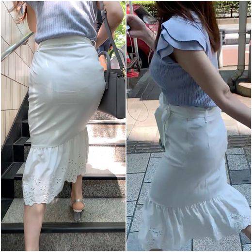 《鷲見玲○級か!?》 No.1036【爆乳のBODYラインとお顔と雰囲気が似ているお姉さんのフェロモンスカート姿】 サンプル画像3