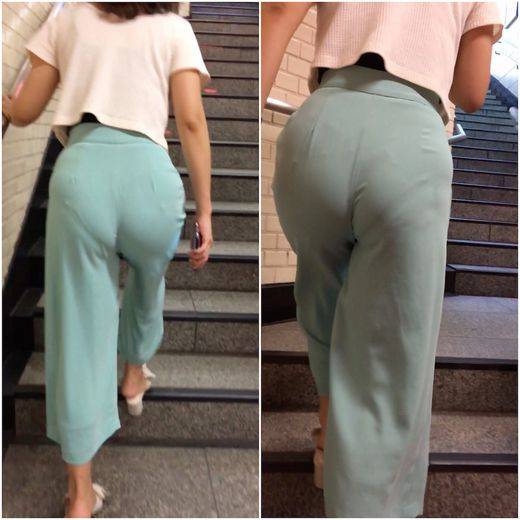 《Part3・高級美魔女の着衣尻》 No.1050【バックの姿勢でくっきりV字ラインを見せてくれる素晴らしいフォルムの奥様】　サンプル画像2