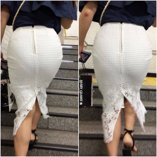 《編み編みデザインから透けまくるパンティー》 No.1078【ムッチリBODYのデカ尻OLの着衣尻はエロい！】&ensp;　サンプル画像2