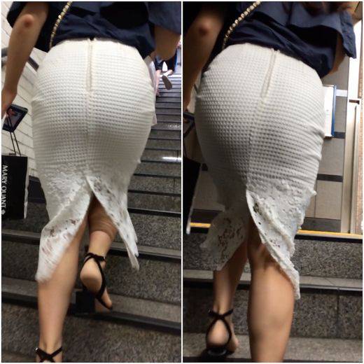 《編み編みデザインから透けまくるパンティー》 No.1078【ムッチリBODYのデカ尻OLの着衣尻はエロい！】&ensp;　サンプル画像3