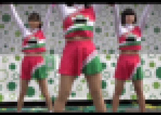 【4K高画質】チア24 元気いっぱい桃天使のチアダンスPart.1【癒し】 サンプル画像1