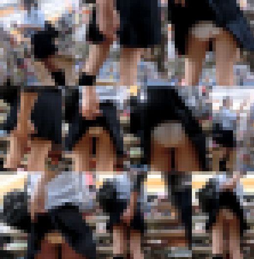 【鬼畜スカートめくり31】食い込み白Pがモロ出し女学生9連めくり~ サンプル画像1