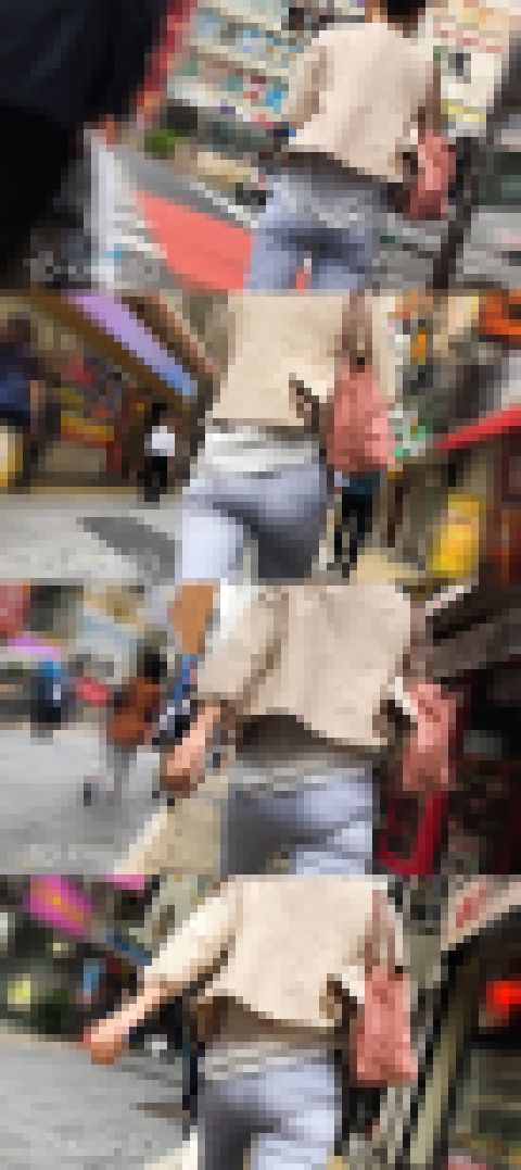 【FHD 60fps】お姉さんのお尻：パンティライン出し過ぎ清楚系OL　サンプル画像1