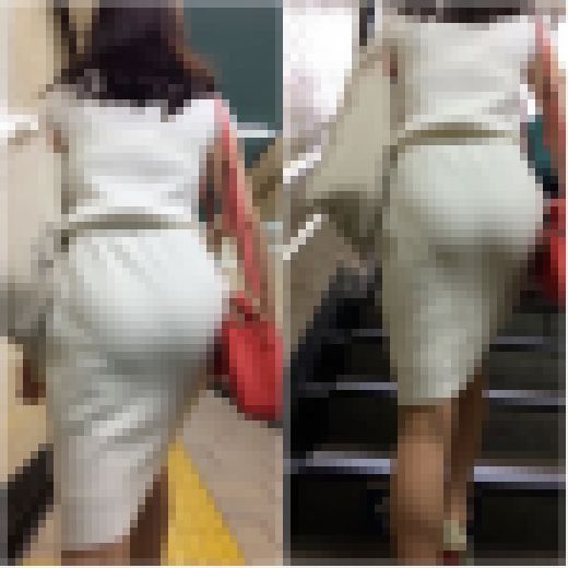 《清純派JDの真っ白コーデ》 No.1155【美しさとエロスの融合した着衣尻】　サンプル画像2