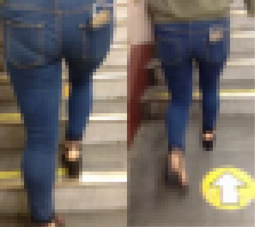 タイトなジーンズにデカ尻をねじ込むお姉さん4態 PART11　サンプル画像1