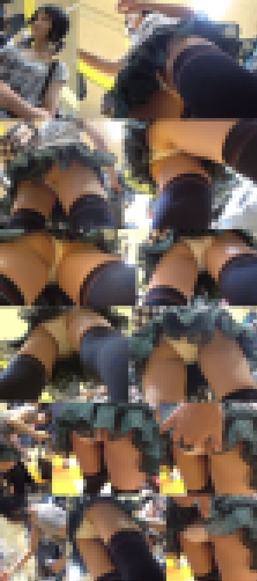 胸元がガラ空きの無防備ミニスカ娘めくり&パンチラ盗撮！乳房までモロ見え盗撮動画1　サンプル画像2