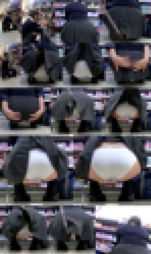 【鬼畜スカートめくりSP28無修正】~めくって食い込みPモロ出し制服女子盗撮動画~ サンプル画像3