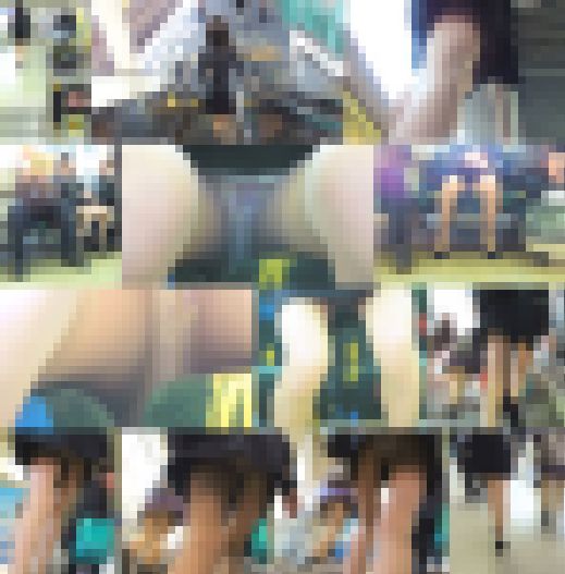 電車対面エロいスーツOLさんの開脚モロパンチラ盗撮動画　サンプル画像1