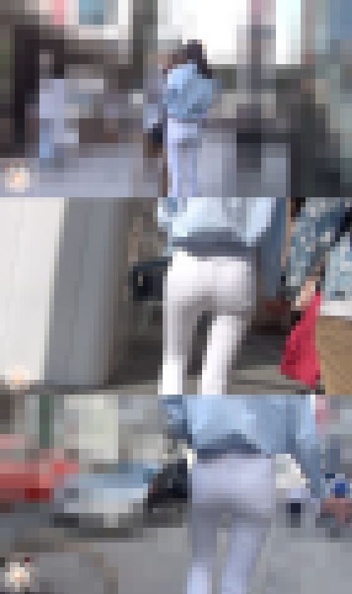 【FHD高画質】彼氏とデートの正統派白レギパン　サンプル画像1