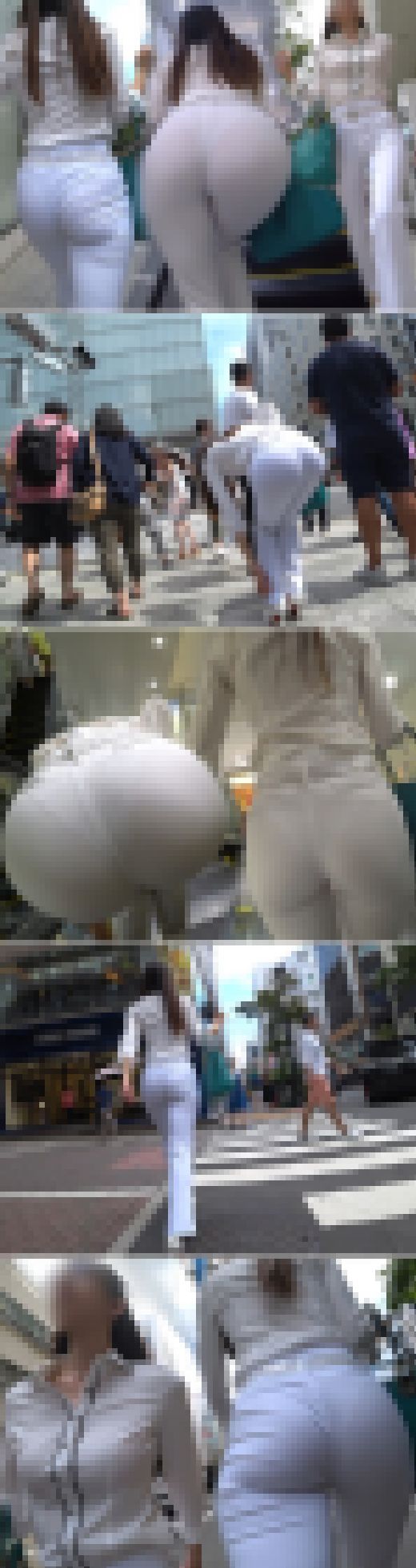 【高画質】これぞ高嶺の美女尻！極上スレンダーモデル体型美人OLの白スーツ姿は最高。。。！　サンプル画像2