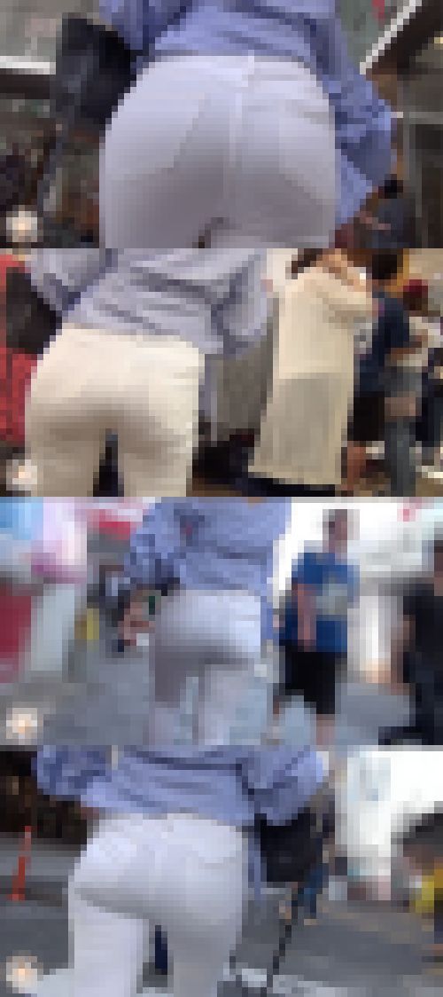 【FHD高画質】白のパンツとフルバック ムッチリセレブ　サンプル画像2