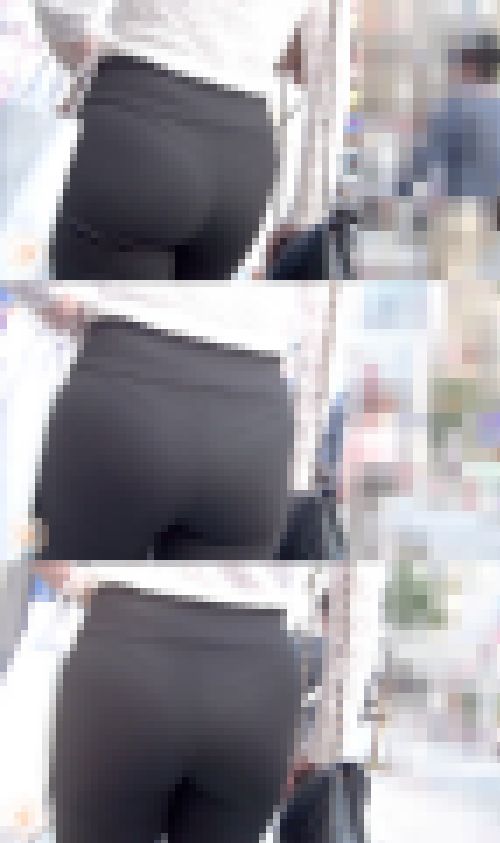 【FHD高画質】盛り上がる肉尻と浮かび上がるTバックの痕　サンプル画像1