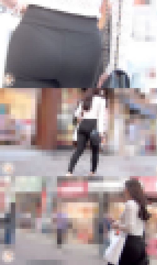 【FHD高画質】盛り上がる肉尻と浮かび上がるTバックの痕　サンプル画像2