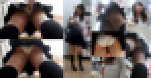 制服美少女の透けブラ・パンツ盗撮でめくって生尻もろ出し制服女子パンチラ盗撮動画　サンプル画像2