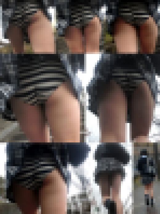 【鬼畜スカートめくりNo,36】~制服娘めくられ縞Pぷり尻が丸出しパンチラ盗撮〜 サンプル画像2
