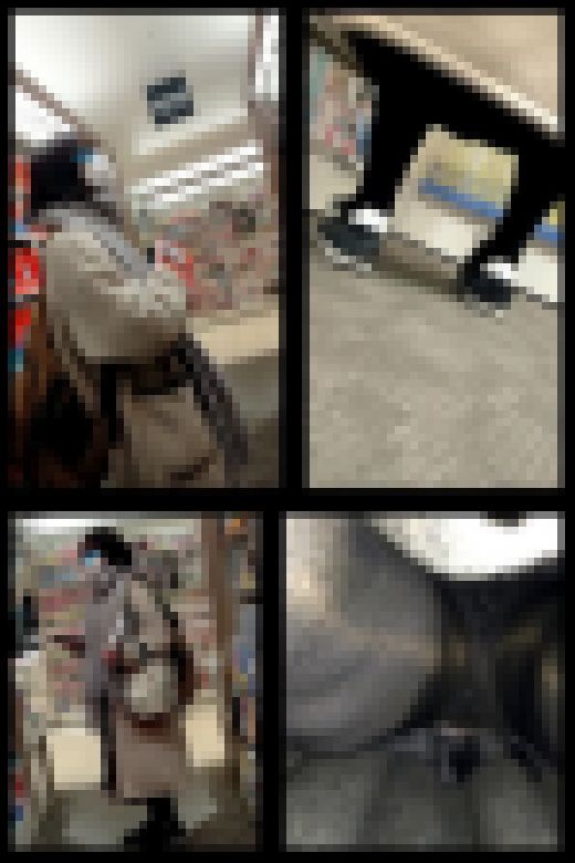 【スマホで逆さ撮り71】立ち読み中の黒タイツ防寒女子　ロングスカートなのに鮮明にパンティ盗撮され、晒される【素人撮影】　サンプル画像2