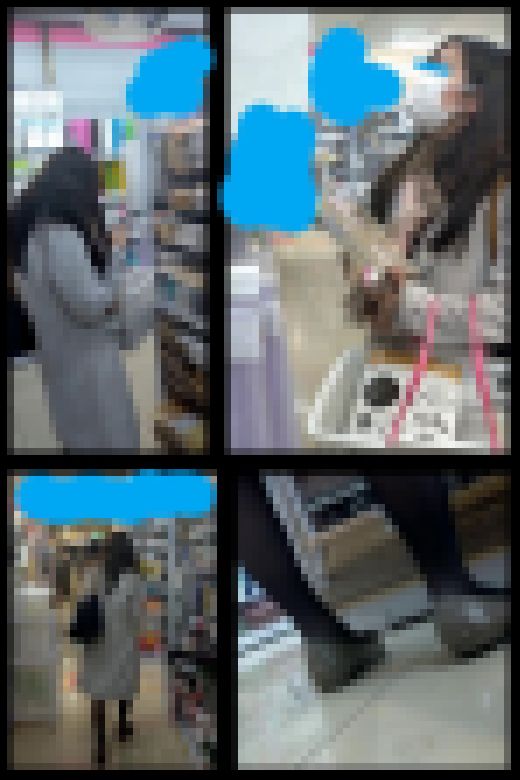 【スマホで逆さ撮り74】仕事帰りの美人OL　エロい黒スト越しに白パンティ撮られる【素人撮影　サンプル画像1