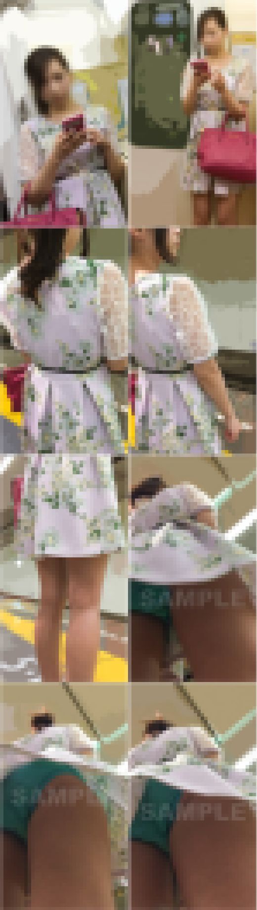 【4/4まで顔出し】超絶美人ギャルの生エメラルドパンティが風でまくれ上がって爆見えｗ　サンプル画像1