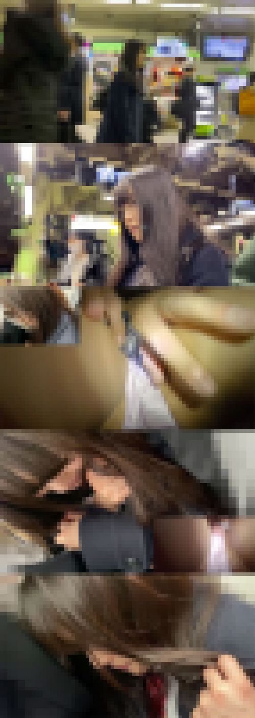 【電射男005】気の強そうな女子●生にぶっかけ痴漢！濃厚ザーメンを太ももにぶっかけやりました。　サンプル画像1