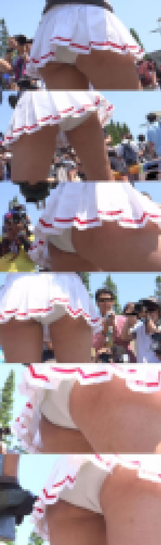 超高画質FHD動画 生パンツ撮らせまくり！わざわざコ○ケに生下着履いてきて男達のおかずになりにきた痴女レイヤー達NO-1　サンプル画像1