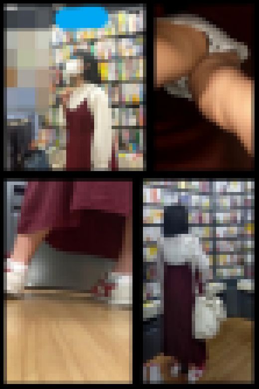 【スマホで逆さ撮り 83】幼い小動物系女子　ロンスカ内撮られて生足生パンツ晒し【素人撮影】　サンプル画像1