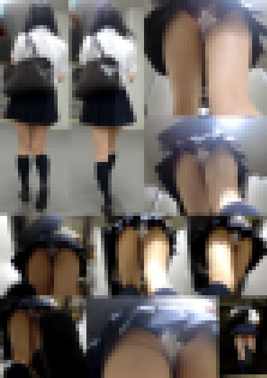 地下鉄の階段で可愛い制服女子の食込みぷり尻パンツ&ぴちぴち太もも盗撮パンチラvol12 サンプル画像1