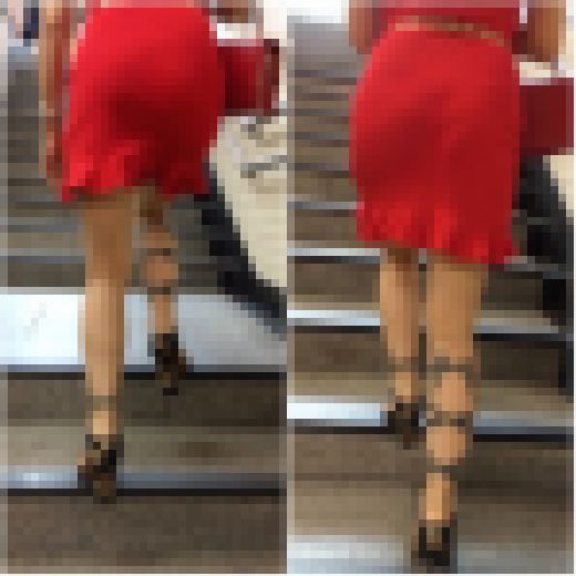 《◆最終値下げ・刺青GALのヒップライン◆》　【真っ赤なキャミソールワンピ編】　サンプル画像1