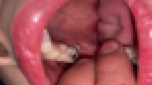 【ヒクつく喉チンコ】パンストが似合うムッチリ系美女の口内【あふれる唾液】KITR00323 サンプル画像2