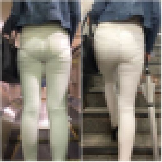 《◆最終値下げ・お顔９５点、お尻９５点、美脚９５点◆》　【三拍子揃った美女の白ピタパン着衣尻】　サンプル画像1