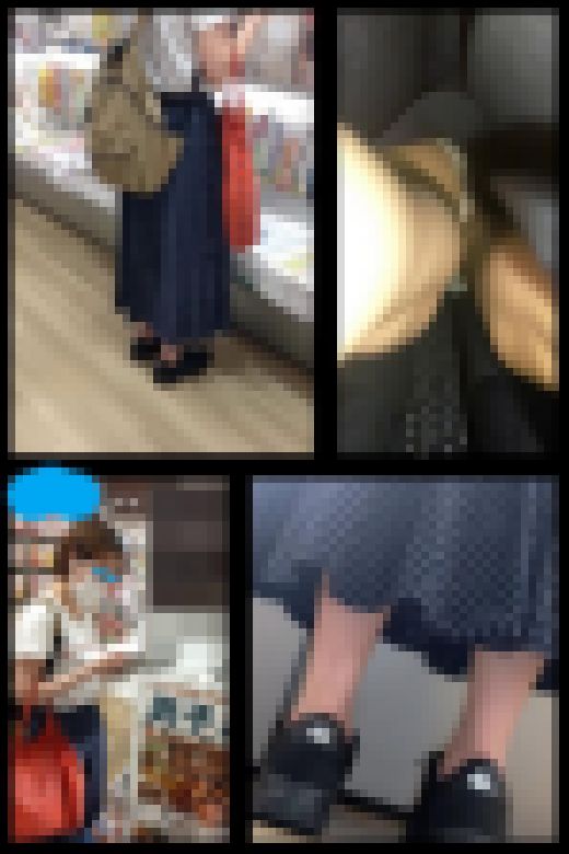 【 スマホで逆さ撮り94】しっかり女子　立ち読みの隙をつき、スカート奥の生パンティ撮影【素人盗撮】　サンプル画像2