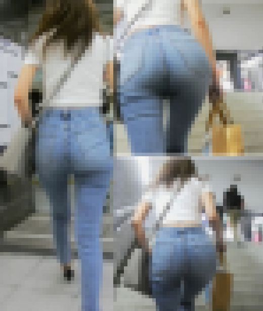 激カワ娘お尻の形がパーフェクトジーンズ尻のパイスラッシュ　サンプル画像3