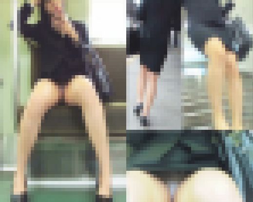 電車内エロスーツ美人OLさんのスト透けP盗撮　サンプル画像2