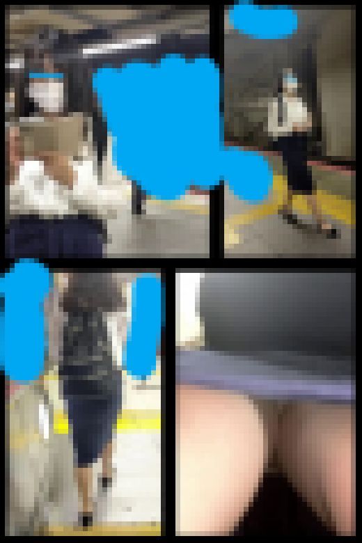 【 スマホで逆さ撮り96】仕事帰りの美人OLのスカート内 エスカレーターで後ろからスト越しパンティ激写【素人盗撮】 サンプル画像2
