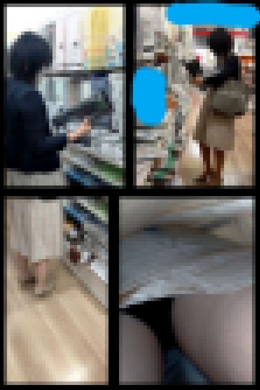 【 スマホで逆さ撮り105】美人奥様の膝丈スカート内盗撮 美意識高いのにお股はユルユル【素人盗撮】 サンプル画像1