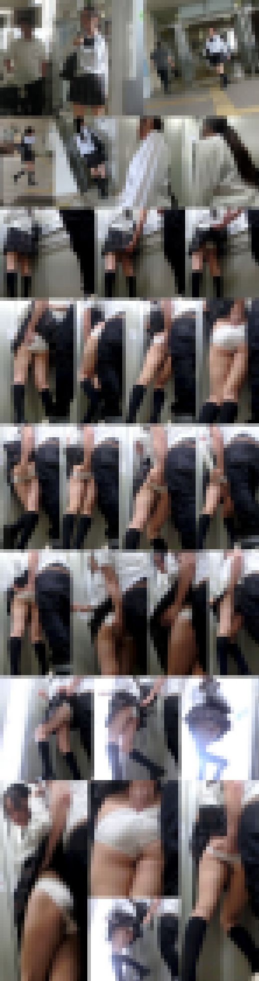 【痴漢3人大特価SET】制服美少女達の両穴恥部責めぐしょ濡れ鬼畜痴漢盗撮動画セット　サンプル画像1