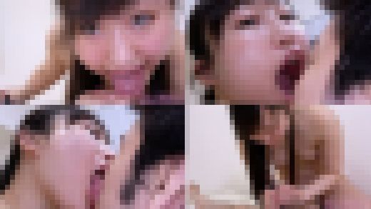 【舌フェチ唾フェチ】小川ひまりのエロ長い舌でたっぷり顔舐め鼻舐め＆手コキプレイ　サンプル画像1