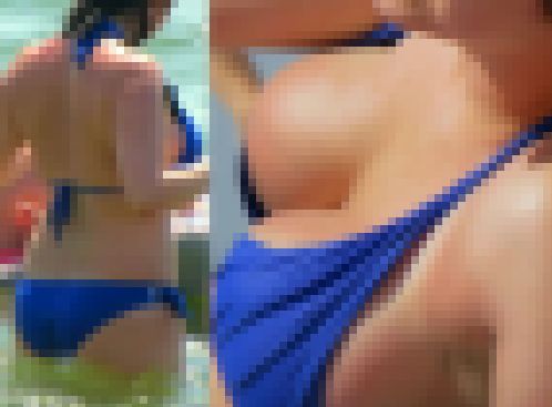 爆乳!こぼれる寸前の巨乳お姉さん サンプル画像1