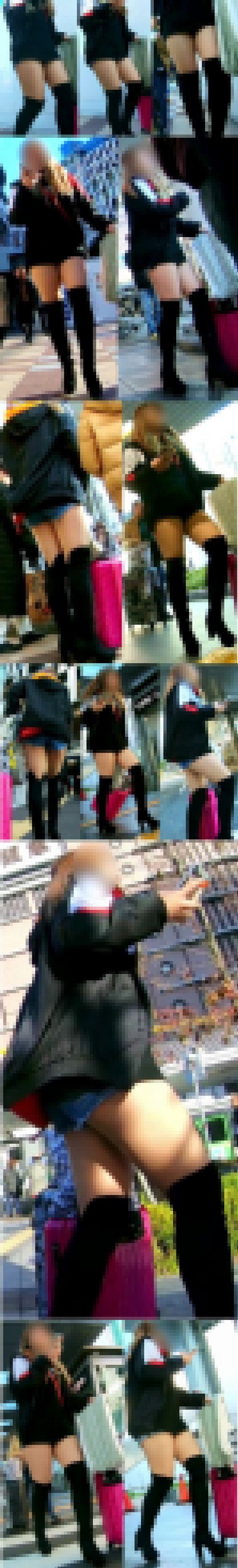 No.573美味しそうなナマ太ももをガッツリアピールしてくれるお姉さん　サンプル画像1